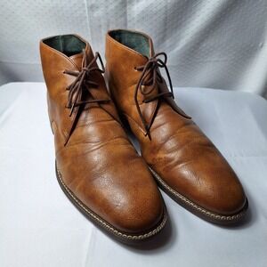 TODD WELSH Chukka Ankle Boots Sz 11D Brown Lace-Up Classic Business Casual GUC!